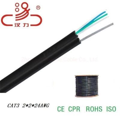 Communication Cable Drop Wire 2c Messenger Telephone Cable