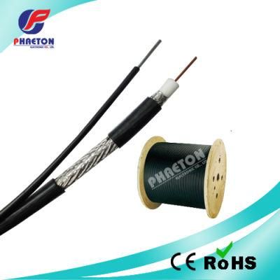 Rg11 RF Coaxial Cable with Steel Messenger 75ohm for CATV