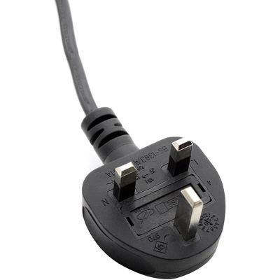 BS 1363 Standard 3A 5A 10A 13A with H05vvh2-F 2X0.75-1.0mm&sup2; Power Cord