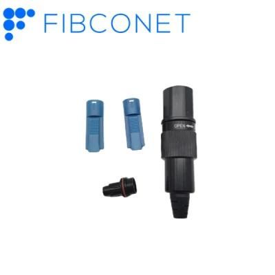 IP 68 FTTX Fiber Optic Sc/LC Adapter 2*3/2*5/3*7mm Patch Cord Waterproof Odva Connector