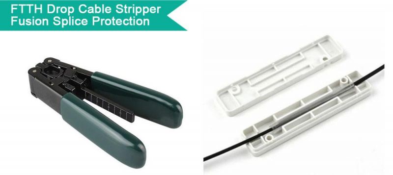 LSZH Jacket FTTH Optical Drop Cable / FRP Drop Cable