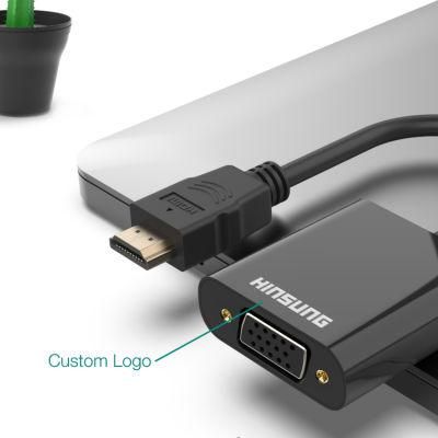 Wholesale 1080p Video HDMI Male to VGA Female Cable Converter White VGA HDMI 15CM Adapter Converter