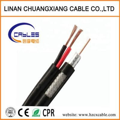 Coaxial Cable Rg59 with Power Cable Copper Wire TV Cable Twin Cable for Surveillance Camera System Security Product CATV Cable