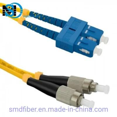 PVC Sc/Upc to FC/Upc Fiber Optic Patch Cord for Network