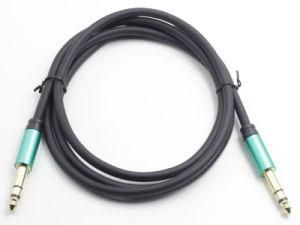 Premium Green 6.35mm Plug Trs Male to Male Guitar Cable