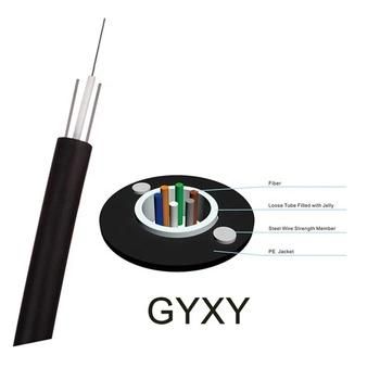 GYXY Outdoor PE Single Mode 2/4/6/8/12 Core Fiber Optic Cable