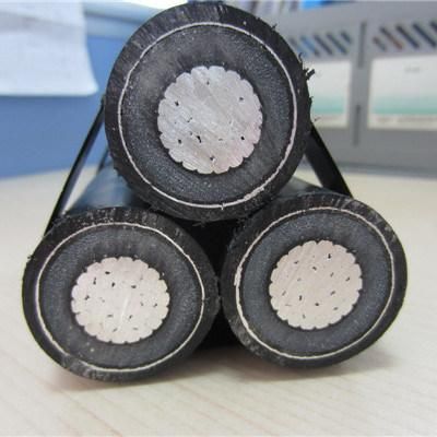 3cx300sq. mm 19/33kv 36kv Cu/XLPE/PVC Meidum Voltage Overhead XLPE Insulated Cable