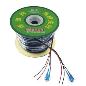 Single Mode 2 Core Fiber Optic Cable &amp; Power Line Combination