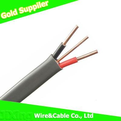 2.5 mm Twin and Earth 6242y Flat Grey Electric Cable Twin &amp; Earth Electrical Cable Wire Used for Household Wiring, Socket