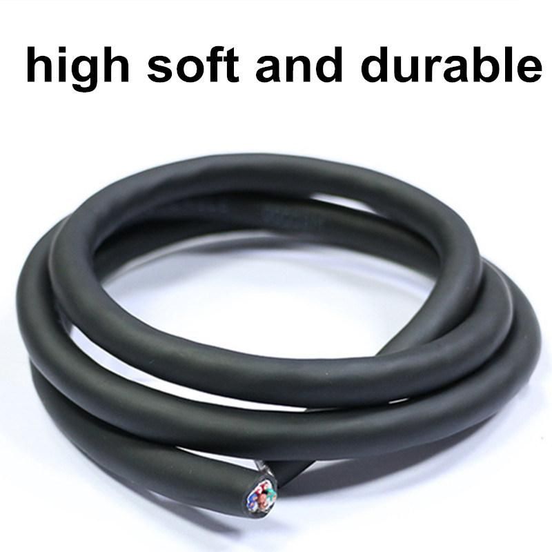 High Soft and Durable Trvv 0.1*4/6/8/10 Core PVC Jacket Electric Wire Towline Cable