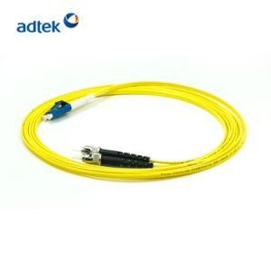 LC-St Duplex 2.0mm 9/125 Singlemode 3m PVC Yellow Jumper