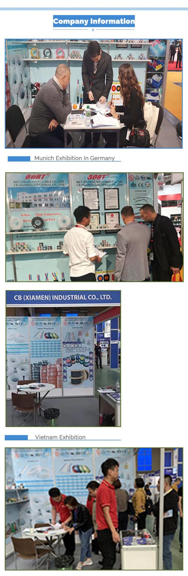 Vertical Test Approval PVC Insulated Wire Electrical Extention Cords