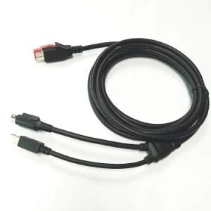 24V Powered USB to DIN+ USB Bm Cable