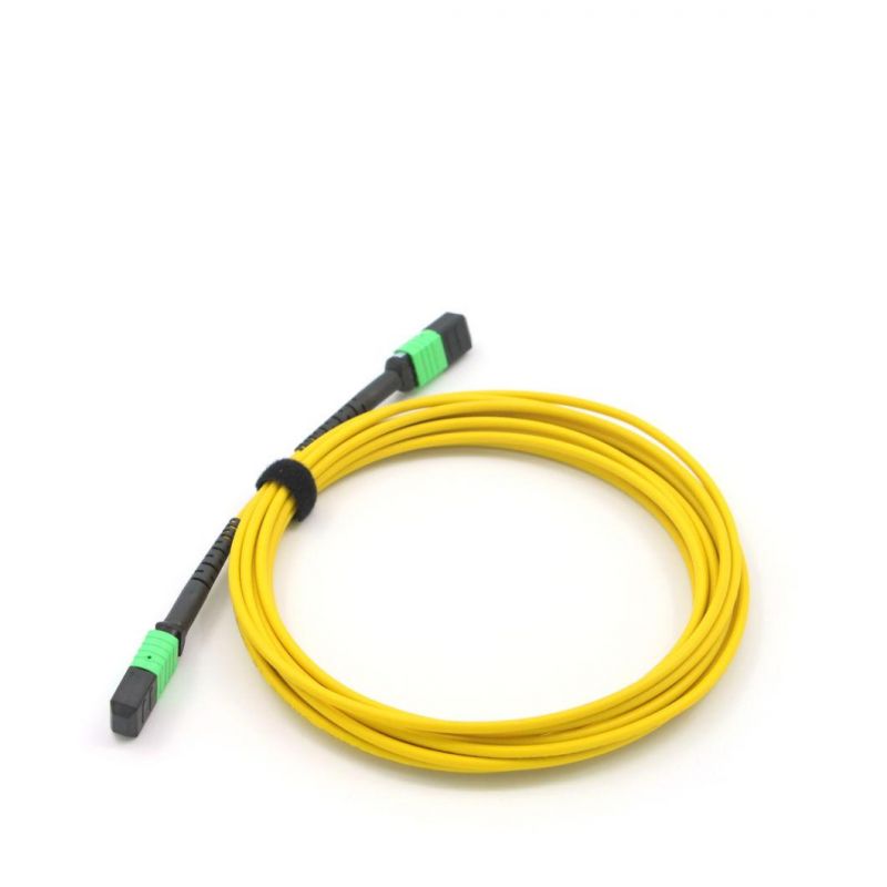MPO (female) -MPO (female) Singlemode 12 Core Mini Round Yellow Cable