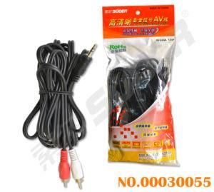 1.8m AV Cable 3.5mm Stereo to 2RCA Male to Male Audio Video Cable