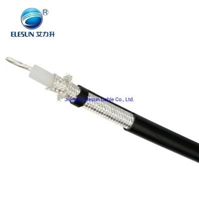 Manufacture 50ohm Silver Plated Copper Conductor Double Shielding Coaxial Cable Solid PE Insulation Rg214