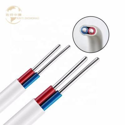 450/750V 2 Core H07VV F 1.5mm 2.5mm Electric Wire Aluminium Conductor PVC Sheated Flat Electrical Wire