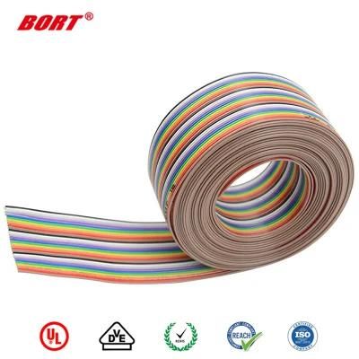 2 Cores Black and Red Flat Ribbon Cable 2pin UL2468 for LED Lighting Strip