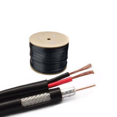 Rg59 2c Power Line Coaxial TV Cable CCS Conductor for CCTV Security Camera