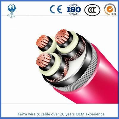 Medium Voltage 3 Core Wire 11kv 15kv 33kv Underground Electric XLPE Mv Power Cable