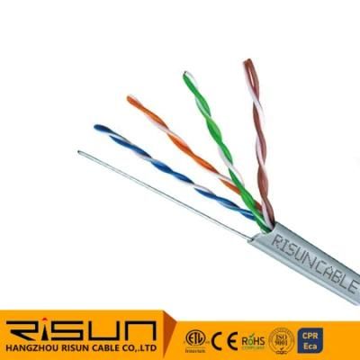 Risun UTP Cat 5e Con Portante De Acero Bobina X 305mts Uso Exterior 100% Cobre Cable