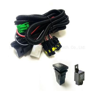 Car Accessories Body LED Switch Fog Light Relay Wire Harness for Toyota Sienna