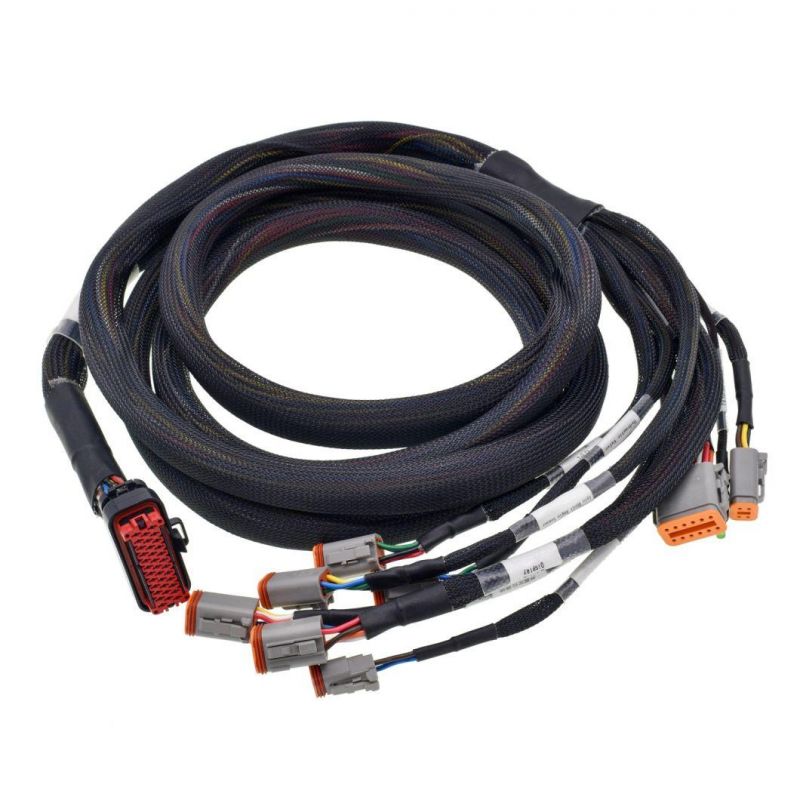 ODM Acetate Tape Molex/Te/Jst/Jae/Amphenol/Dt Housing Trailer Wiring Harness Waterproof Aviation Connector Cable Assembly