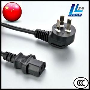 Three Pins Power Cord Plug with Connector CCC