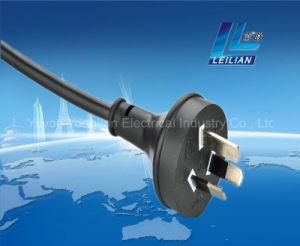 15A 250V 3-Pin Australia Extension Cord Plug of SAA Marked