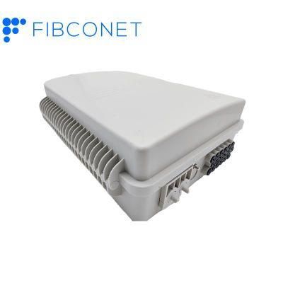 FTTH Optic Terminal Box Fiber 1/2in 16 18 Cores Outdoor/Indoor Wall Dostribution Junction Box with ABS/PP Plastic Material