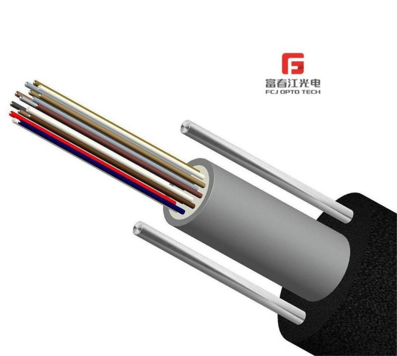 Indoor Outdoor Loose Tube G652 G657A Om1 Om2 Om3 Steel Wires Gyxtpy FTTH Drop Fiber Optical Cable