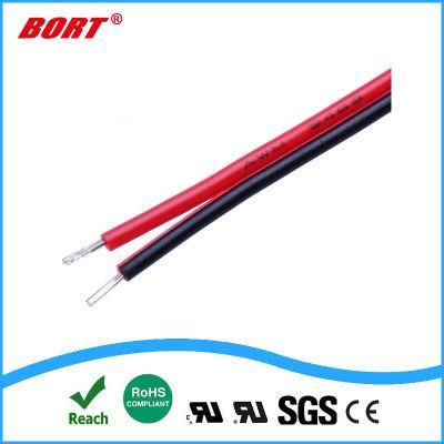 UL 2468 PVC 2p Red Black Flat Ribbon Wire Cable (24AWG)