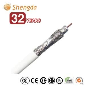 Factory Supply CATV Coaxial Cable Coax Cable Price RG6 Quad Shield