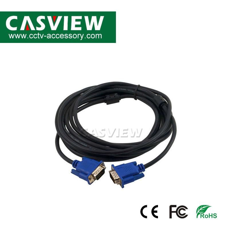 VGA to VGA Cable 15m Male to Male 15 Pin Male to Plug Computer Monitor Cable Wire M/M Cord