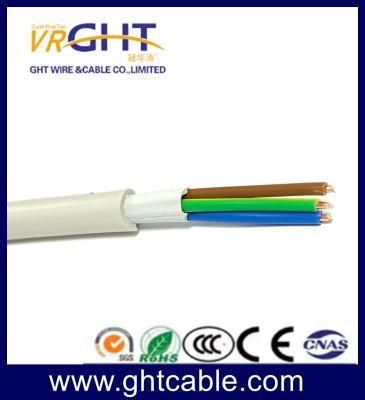 Kvv Cable/Power Cable with TPE and PVC [ (1.5mmx3C) X1c]X1 Od8.2mm (White)