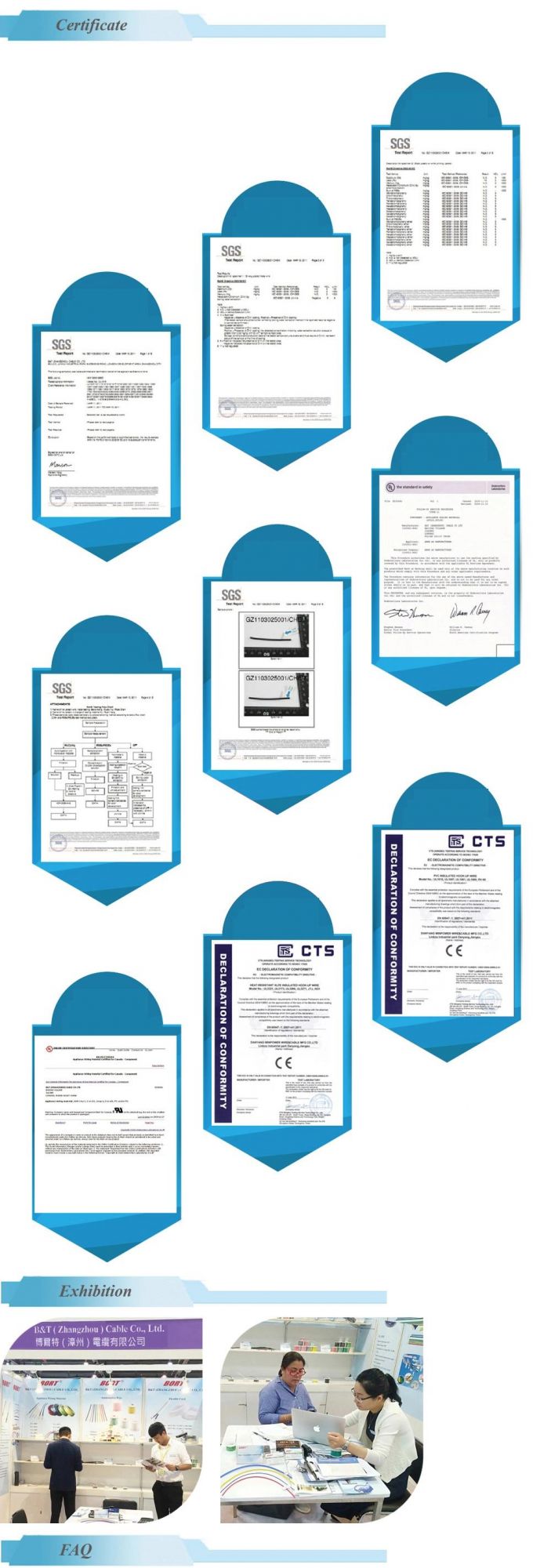 UL20276 PVC Jacket Multiple Core Computer Electric Wire