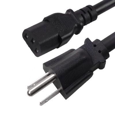 15A 125V Extension Cord NEMA5-15p Plug to IEC320 C13 Power Cord