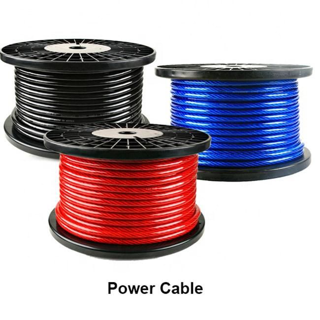 Transparent Battery Cable, Rubber or PVC Car Audio Battery Cable