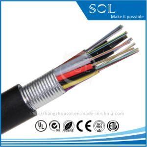 Outdoor GYSTA Single-Mode APL-PE Sheath Optical Fiber Cable