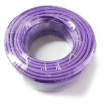 50m Mini Roll of LSZH Low Smoke Solid Copper CAT6 in Purple