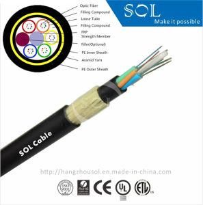 Outdoor ADSS Aerial Aramid Yarn Reinforced Fiber Optic Cable
