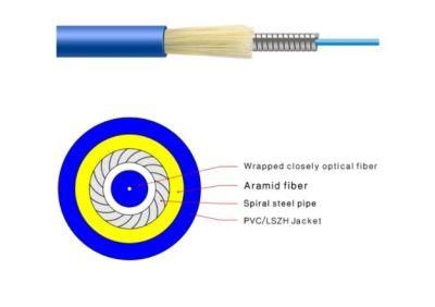 2-12 Cores Jacket Indoor Soft Fiber Optical Cable Optical Fiber Drop Cable