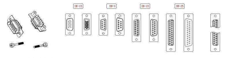 9 Pin Solder Typer D-SUB to RJ45 8p6c Modular Plug Net Cable