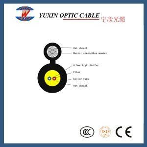 High Quality 2 Core FTTH Fiber Optic Drop Cable Gjyfjch