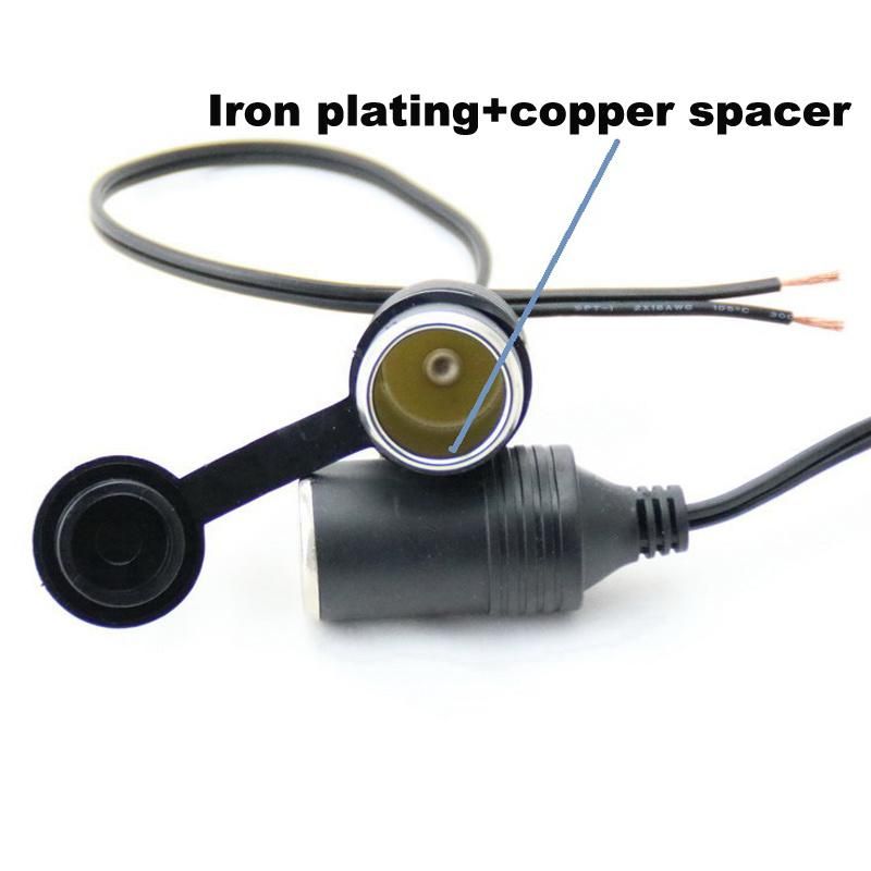3500cm Female Car Cigarette Lighter Extension Cable Wire Male Plug Socket