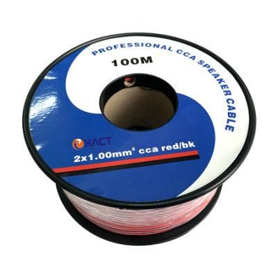 2x1.5 Clear Transparent Red/Black BC, TC, CCA, TCCA Golden and Silver Communication Cable Loudspeaker Cable Speaker Cable