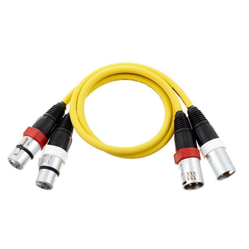 China New Cannon Connector 3 Pin Plug XLR Female Microphone Mini with Rg174 Cable