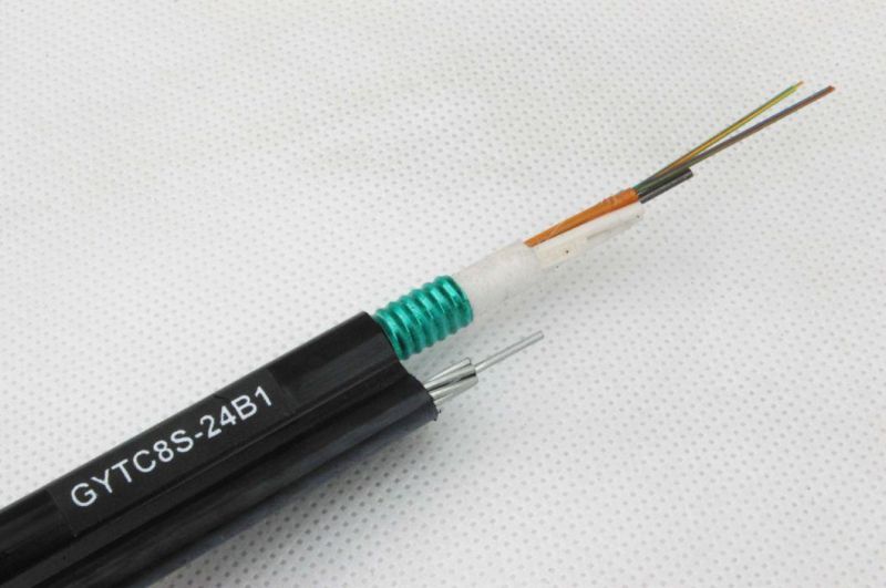 China Fiber Cable Steel Wire Messenger 8 Figure Optical Cable