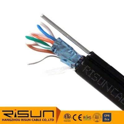 Cat5e Shielded Solid Aerial Cable with Messenger