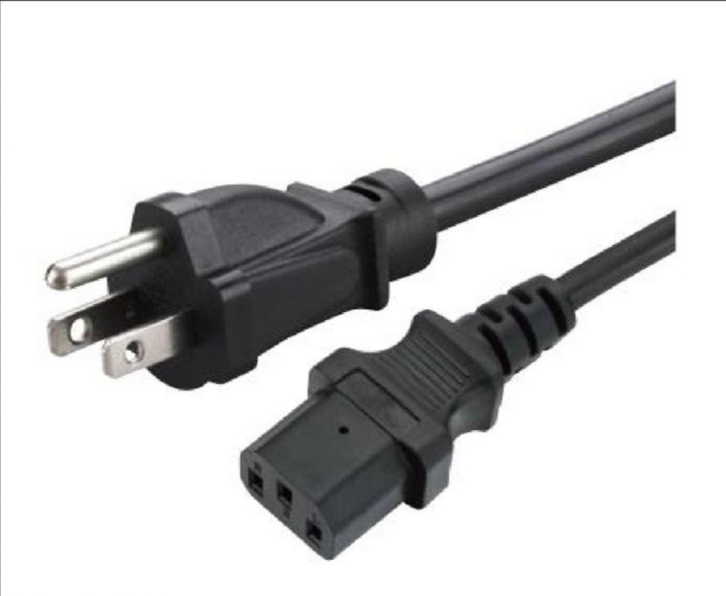 Approved American AC Power Cord, USA Cord with NEMA 5-15p Plug